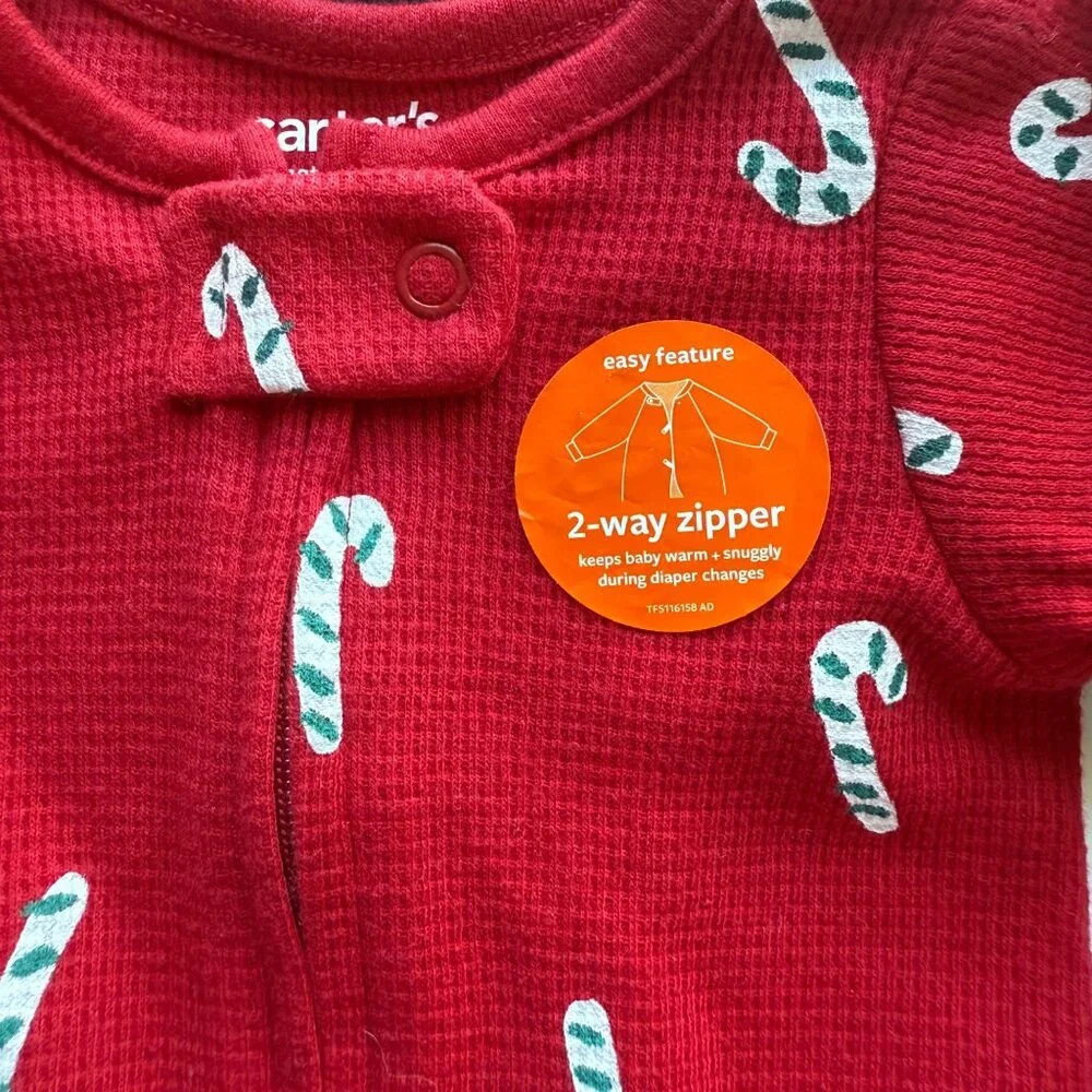 Baby Glam & Carters Bodysuit & Sleepwear Set Unisex NB Black Red 2-Pack